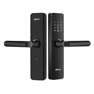 Ozone Smart Digital Lock for Wooden & Metal Doors, 3-Way Access, Fingerprint, Password, RFID Card, 35-80 mm Door Thickness, Free Installation, 2 Years Warranty