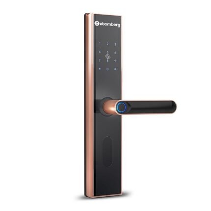atomberg SL 1 Smart Door Lock | 6 Ways Unlocking | Fingerprint | PIN | OTP | NFC Card | Atomberg Home App (Data Stored in India)| Key | Free Installation | 2 Year Warranty by Atomberg (Rose Gold)