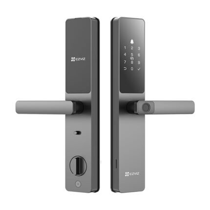 EZVIZ by Hikvision|Smart Fingerprint Door Lock|Keyless Entry|Realtime Mobile Alerts|Child Safety Lock|BuiltIn DoorBell|Waterproof Design|Supports Emergency PowerSupply|DL05, Black