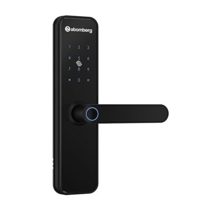 Atomberg Azhero Smart Door Lock | 6 Ways Unlocking | Fingerprint | PIN | Remote OTP | NFC Card | Atomberg App (Data Stored in India) | Key | Free Installation | 2 Year Warranty (Black)