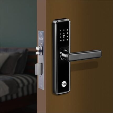 Yale YDME 50 Pro, Smart Door Lock with Pincode, RFID Card & Mechanical Keys, Color- Black, for Home & Office (Free Installation)…