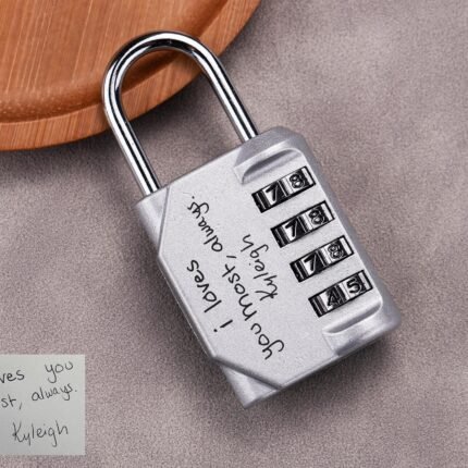 Personalized Combination Lock, Actual Handwriting Combination Padlock for School Gym Locker, Outdoor Storage, Fence, Sports Locker,Gate,Case